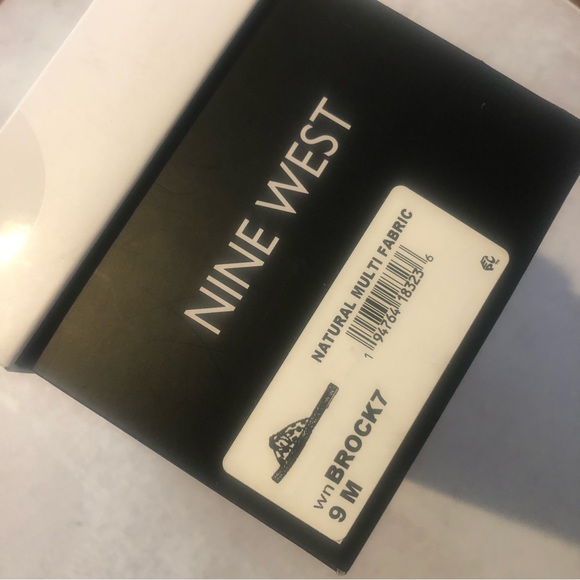 Nine West Brock Animal Print Slip On Bow Espadrille Sandal, 9 NIB - Picture 5 of 7